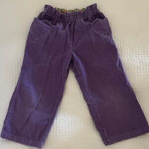 Boden Purple Kids Corduroy wide leg Pants